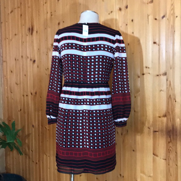 NWT LOFT Ann Taylor Small Petite Black & Red Dress - Picture 5 of 8